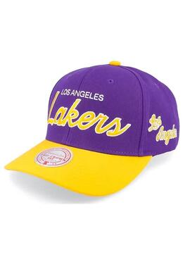 GORRA MITCHELL LOS ANGELES LAKERS PURPURA