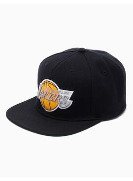 GORRA MITCHELL LAKERS NEGRO