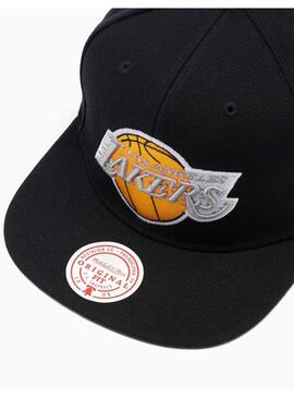 GORRA MITCHELL LAKERS NEGRO