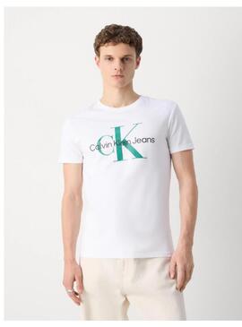 Camiseta CK Seasonal monologo Blanco