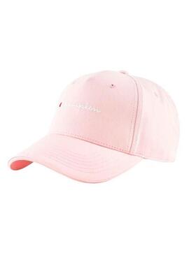 Gorra Champion Logo Rosa