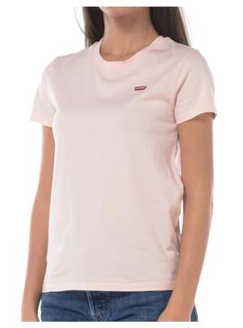 Camiseta Levi´s W Logo P Rosa