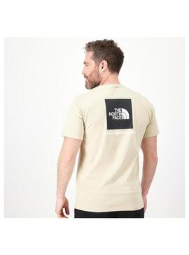 Camiseta North Face Red Box  Beige