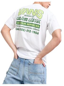 Camiseta Vans Shop Front Blanco