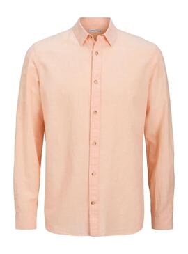 Camisa JJESUMMER LINO MELOCOTON