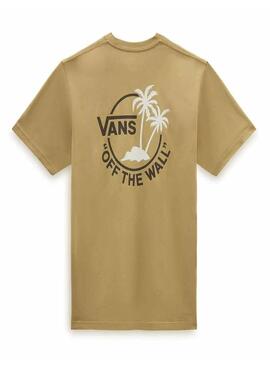 Camiseta Vans Mini Dual Palm Antilope