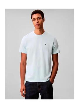 Camiseta CK Monogram Celeste