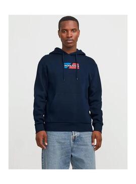 Sudadera JJ  Corp Graphic Marino