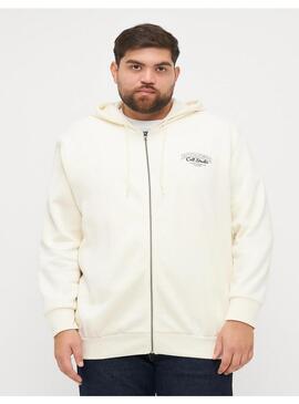 Sudadera JJ Makoto Blanco Cremallera