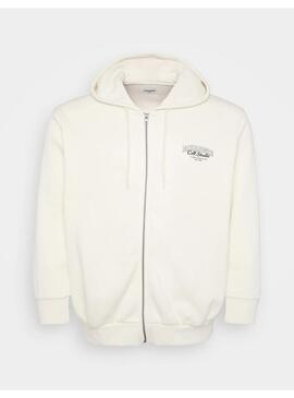 Sudadera JJ Makoto Blanco Cremallera