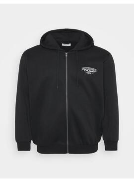 Sudadera JJ Makoto Negra cremallera