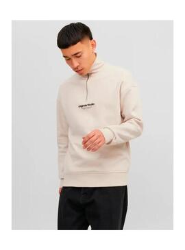 Sudadera JJ Zip Vesterbro Beige