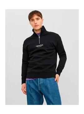 Sudadera JJ Zip Vesterbro Negra