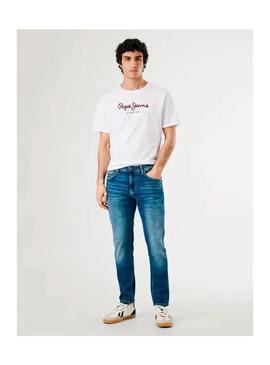 Camiseta Pepe Logo Grande Blanco