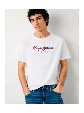 Camiseta Pepe Logo Grande Blanco