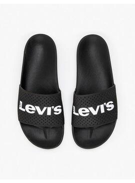 Chancla Levis June Perf  Negra