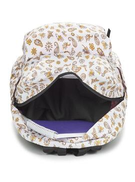 Mochila vans blanca flores